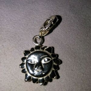Sterling silver sun charm